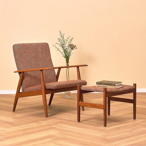 Teak armchairs