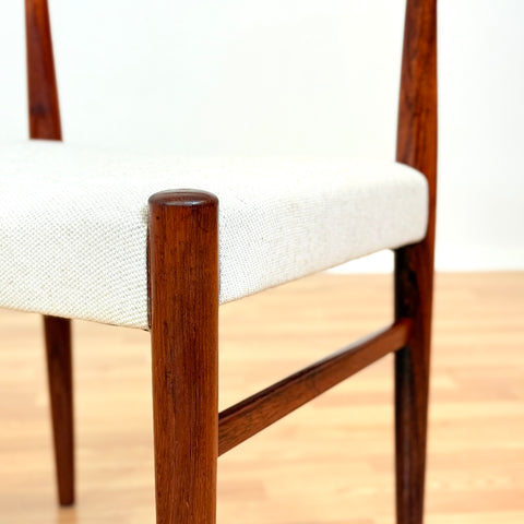 Danish dining chairs in Santos rosewood by Arne Hovmand Olsen