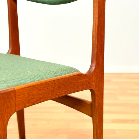 Danish set of 4 dining chairs in teak by Eric Buch