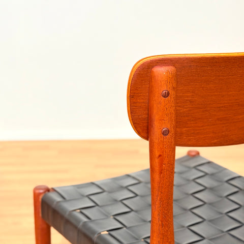 Danish dining chairs in teak