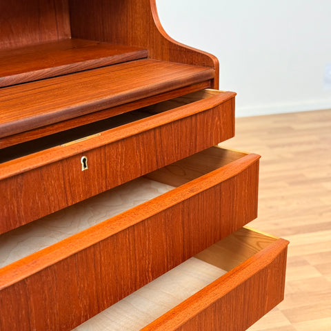 Danish secretary desk in teak
