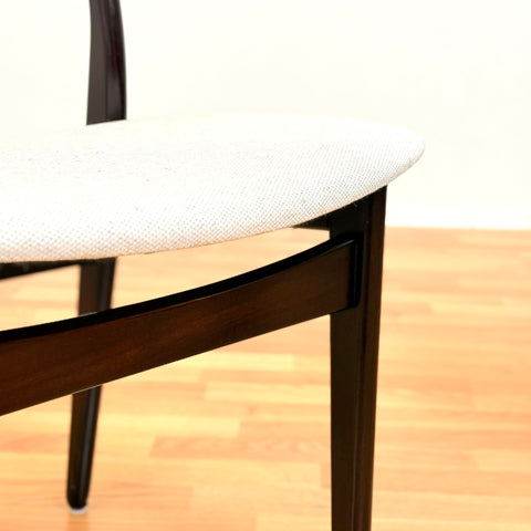 Danish pair of dining chairs in Santos rosewood