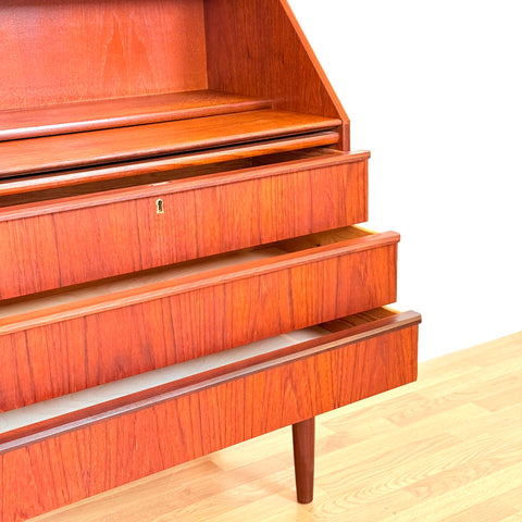 Danish secretary desk in teak