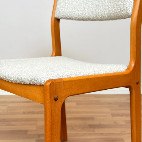 Danish set of 4 dining chairs in beech by Findahl Mobelfabrik