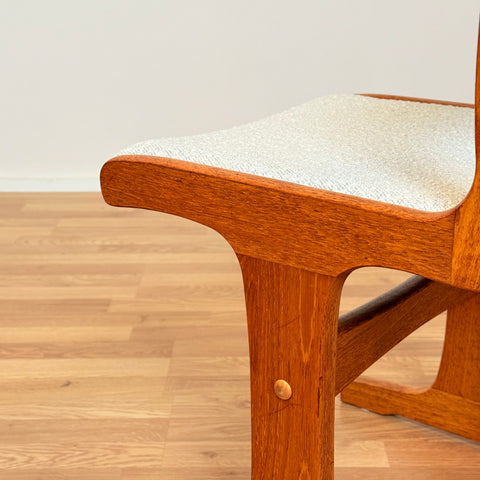 Danish dining chairs in solid teak by Gangso Møbler