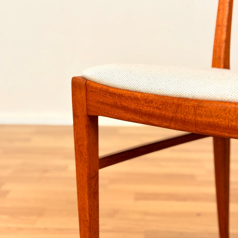 Swedish set of 4 dining chairs in teak by Carl Malmsten