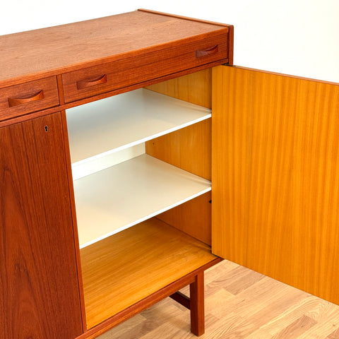 Swedish highboard in teak by Ulferts