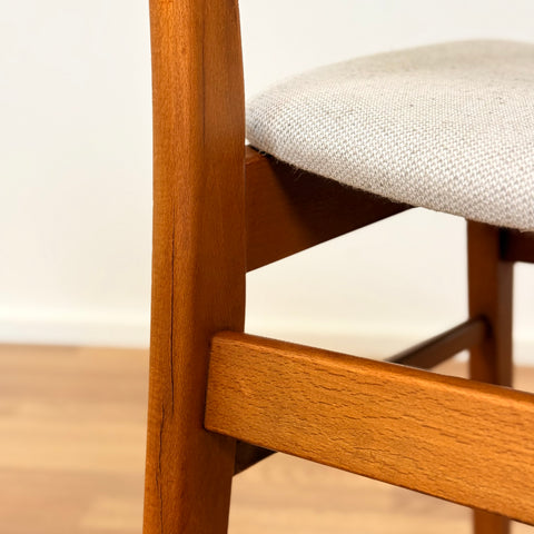 Set of 4 dining chairs in teak & beech by Findahl, 1950s-60s, Denmark