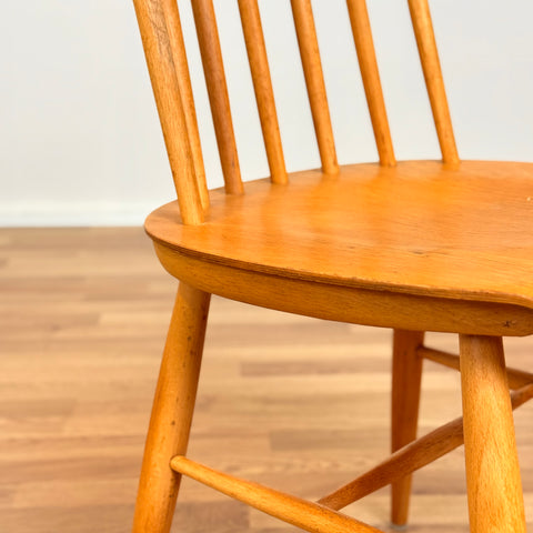 Set of 2 dining chairs model in oak & beech, 1950s-60s, Sweden