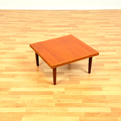 Low Danish coffee table in teak