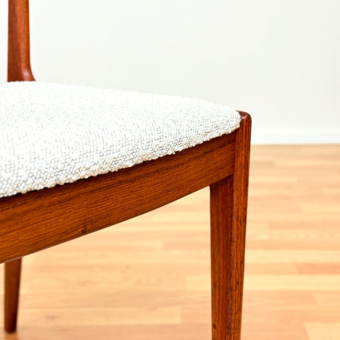Danish set of 6 dining chairs in teak by Uldum Møbelfabrik