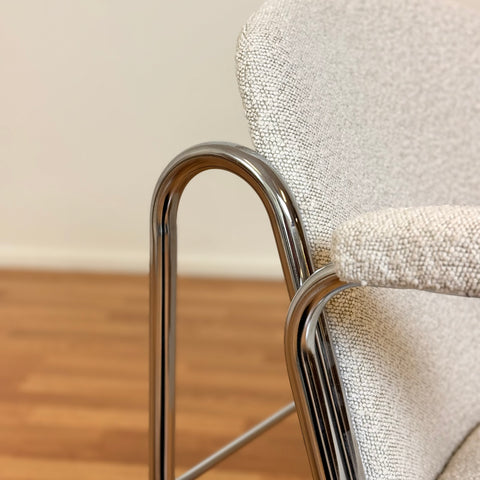 Two armchair in chrome model "Dodó"
