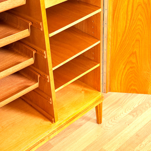 Swedish wardrobe in beech by Ferdinad Lundquist