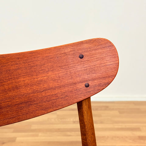 Danish dining chairs in teak & oak by Farstrup