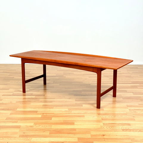 Swedish coffee table in teak by Folke Ohlsson