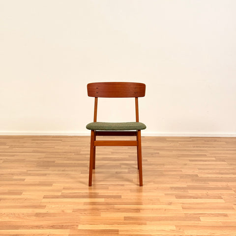 Danish set of 2 dining chairs in teak & beech by Fastrup
