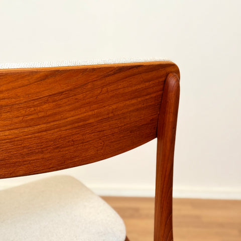 Danish set of 6 dining chairs by B. Rasmussen for Thorso Mobelfabrik