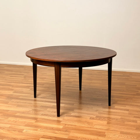 Round dining table in Santos rosewood by Omann Jun, 1950s-60s, Denmark