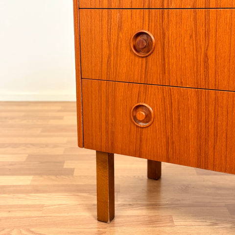 Chest of 3 drawers in teak, Sweden