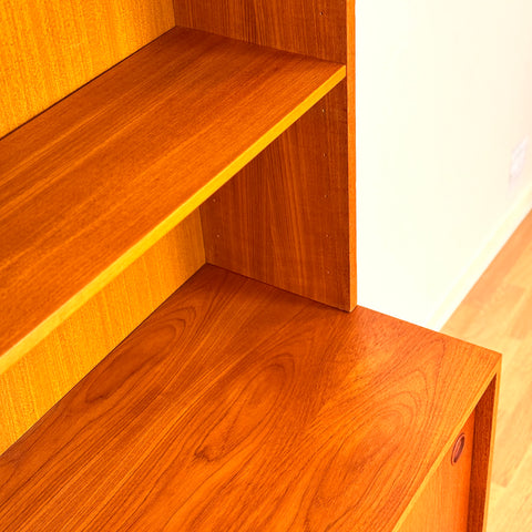 Swedish bookshelf in teak & beech