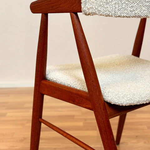 Set of 4 chairs in teak, by Ejner Larsen & Aksel Bender Madsen, 1950s-60s, Denmark