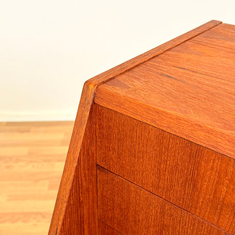 Danish secretary desk with mirror in teak
