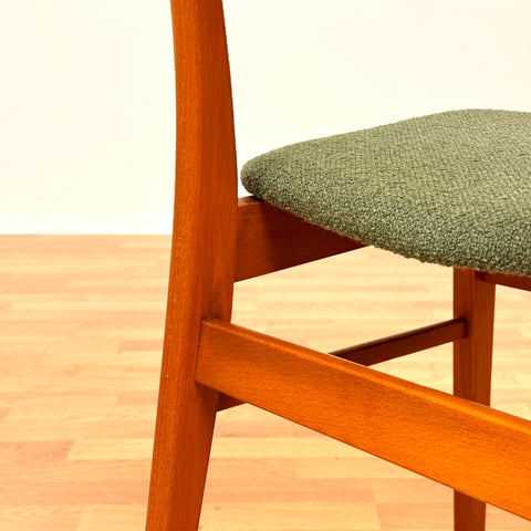 Danish dining chairs in teak & beech by Findahl
