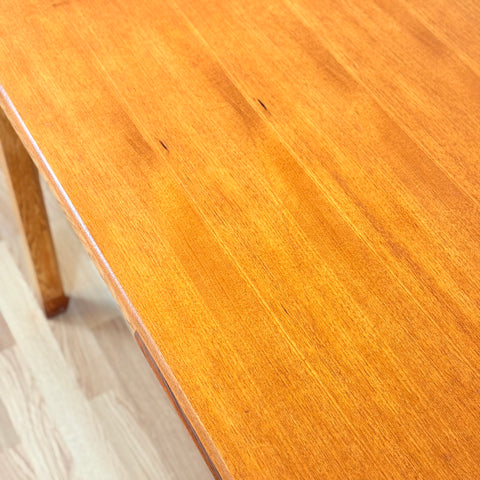 Danish rectangular dining table in teak & oak by Borge Mogensen