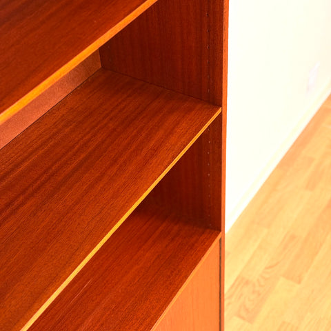 Swedish bookshelf in teak & mahogany