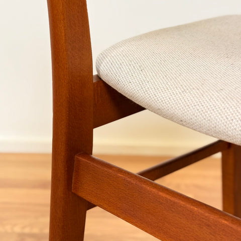 Set of 4 dining chairs in teak & beech by Findahl, 1950s-60s, Denmark