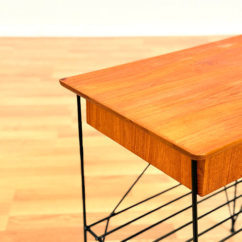 Swedish bedside table in teak