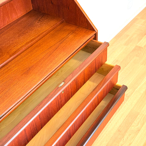 Danish secretary desk in teak