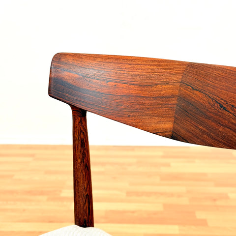 Danish dining chairs in Santos rosewood by Knud Færch