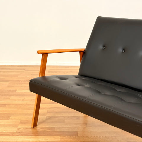 Swedish sofa in solid beech wood