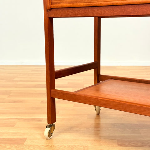 Swedish serving trolley in teak