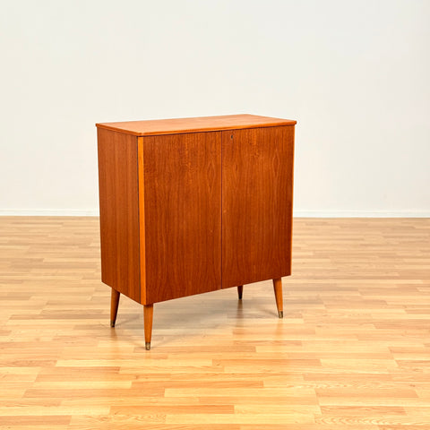 Swedish storage cabinet in teak and beech