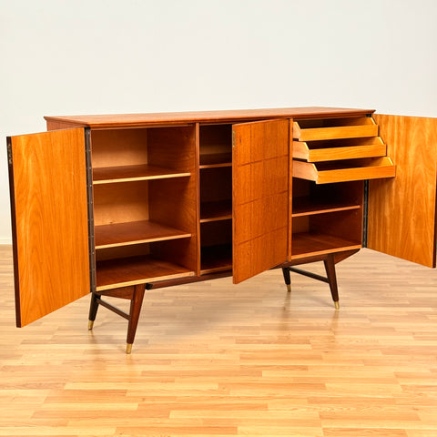 Swedish sideboard in teak by AB Tabergsmöbler, Småland