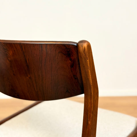Danish dining chairs in teak by Sorø Stolefabrik
