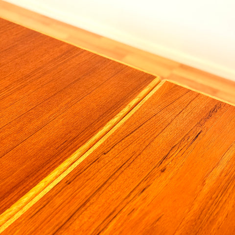 Swedish rectangular dining table in teak
