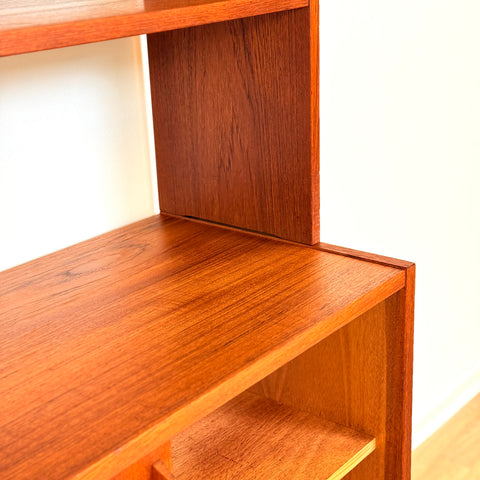 Swedish bookshelf in teak & oak
