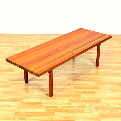 Danish coffee table in solid teak by Illum Wikkelsø for Mikael Laursen A/S