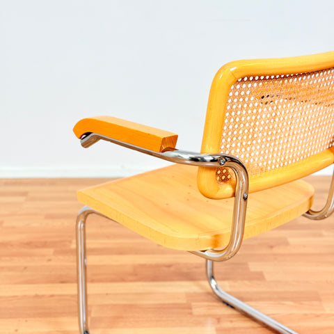 Italian set of 6 dining chairs by Marcel Breuer, model 'Cesca B32'