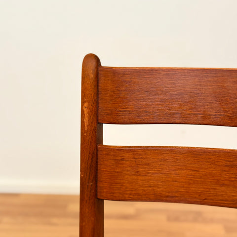 Set of 4 dining chairs in teak, 1950s-60s, Denmark