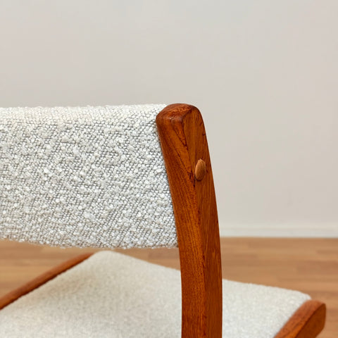 Danish dining chairs in solid teak by Gangso Møbler