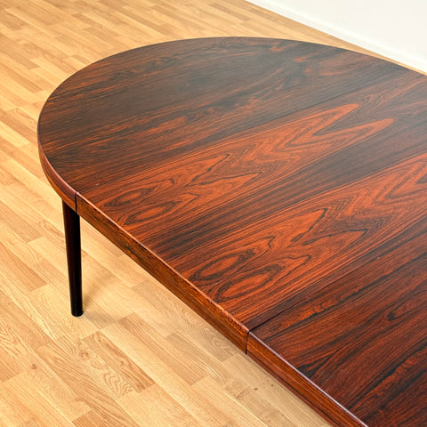 Danish round dining table by Kai Kristiansen for Feldballes Furniture Factory