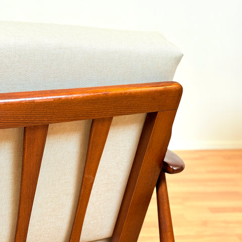 Danish armchairs in stained beech