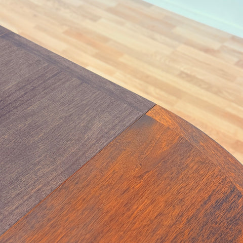 Swedish round dining table in walnut