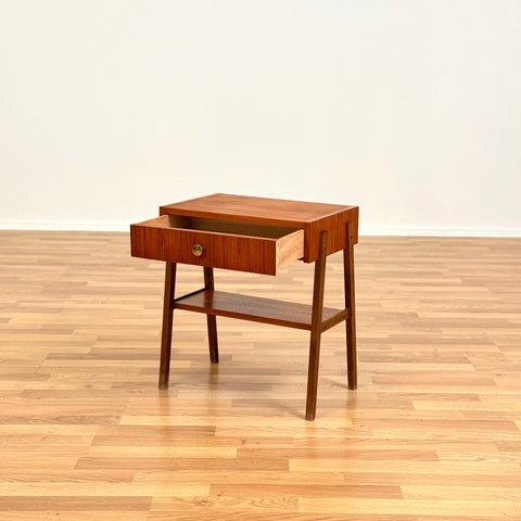 Swedish side table in teak