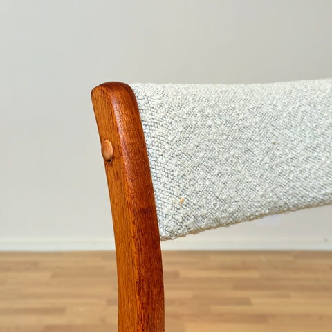 Danish dining chairs in solid teak by Gangso Møbler