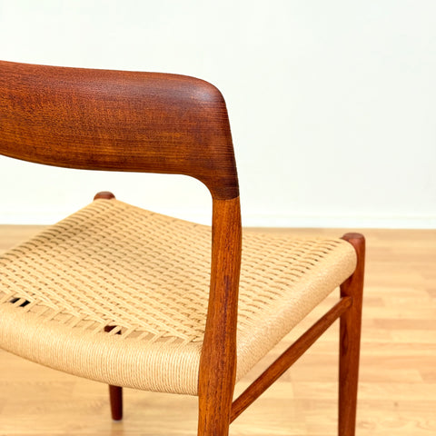 Danish set of 4 dining chairs 'model 75' by Niels O. Moller
